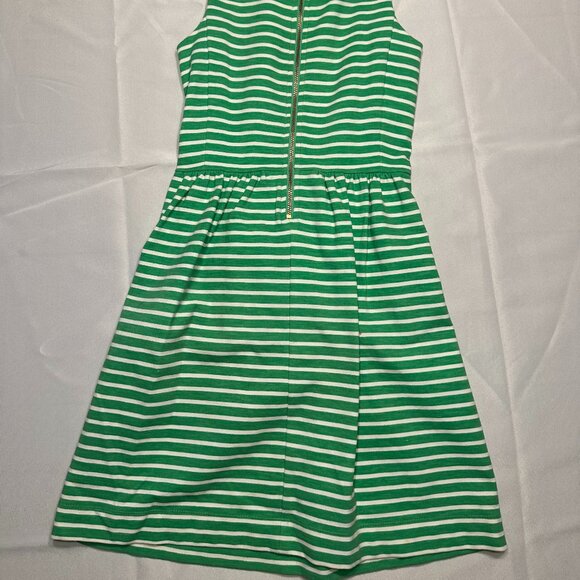Green and White Striped J. Crew 'Daybreak' Dress - Picture 2 of 3